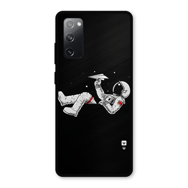 Astronaut Aeroplane Metal Back Case for Galaxy S20 FE 5G