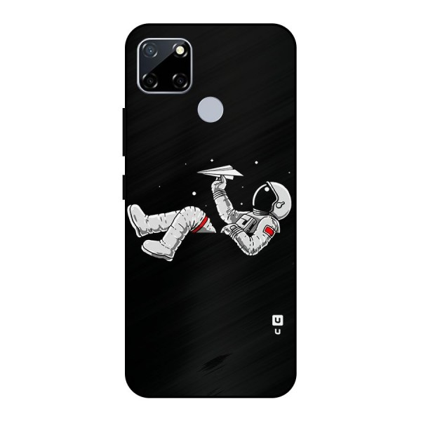 Astronaut Aeroplane Metal Back Case for Realme Narzo 30A