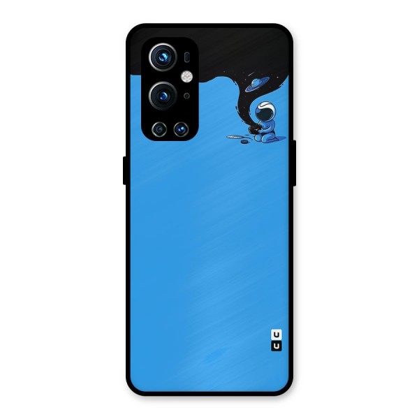 Astronaut Creativity Paint Sky Metal Back Case for OnePlus 9 Pro
