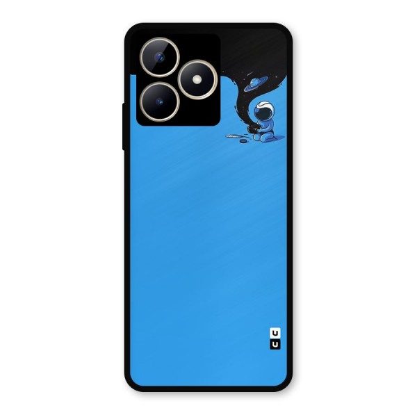 Astronaut Creativity Paint Sky Metal Back Case for Realme C53