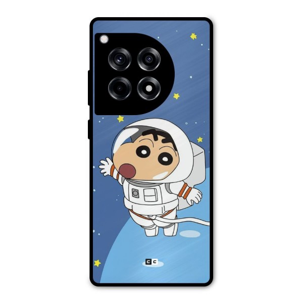 Astronaut Shinchan Metal Back Case for OnePlus 12R