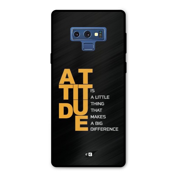 Attitude Difference Metal Back Case for Galaxy Note 9
