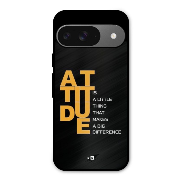 Attitude Difference Metal Back Case for Google Pixel 9