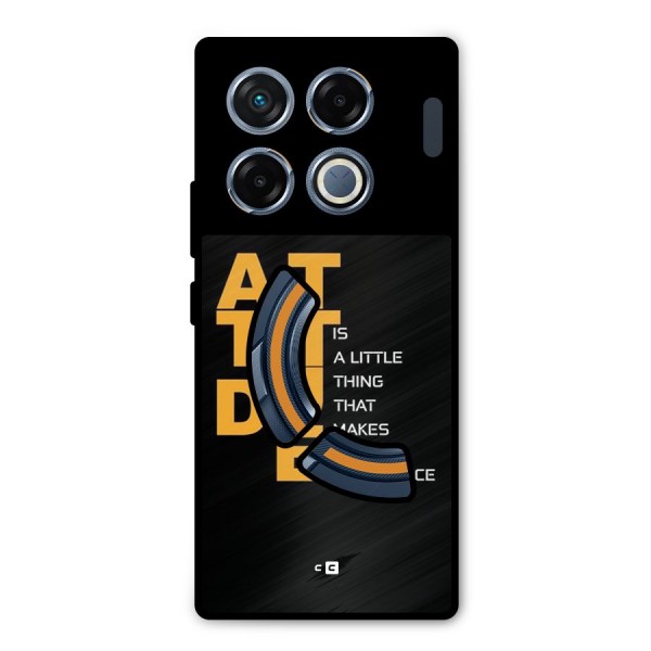Attitude Difference Metal Back Case for Infinix GT 20 Pro