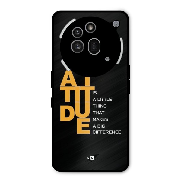 Attitude Difference Metal Back Case for Nothing Phone 3a Pro