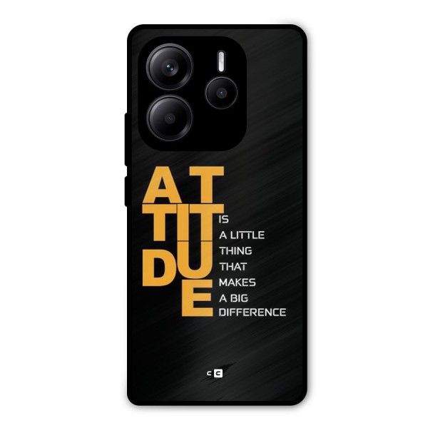 Attitude Difference Metal Back Case for Redmi Note 14 5G