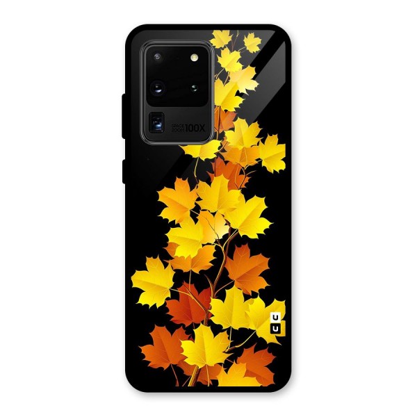 Autumn Forest Leaves Glass Back Case for Galaxy S20 Ultra