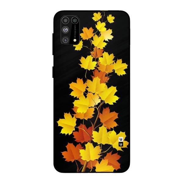 Autumn Forest Leaves Metal Back Case for Galaxy M31