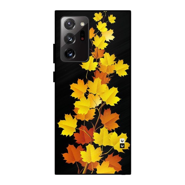 Autumn Forest Leaves Metal Back Case for Galaxy Note 20 Ultra 5G