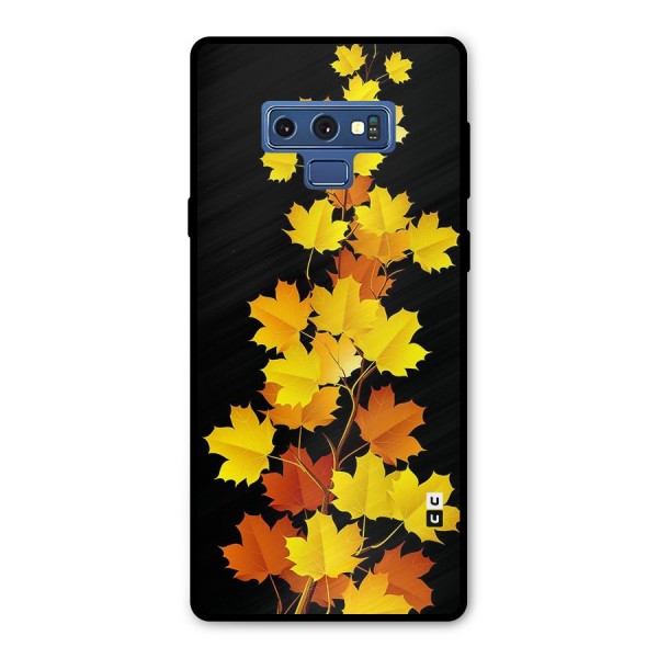 Autumn Forest Leaves Metal Back Case for Galaxy Note 9