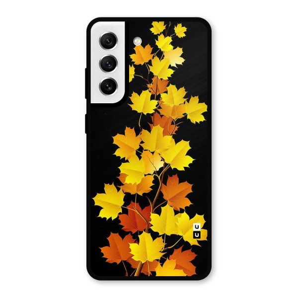 Autumn Forest Leaves Metal Back Case for Galaxy S21 FE 5G