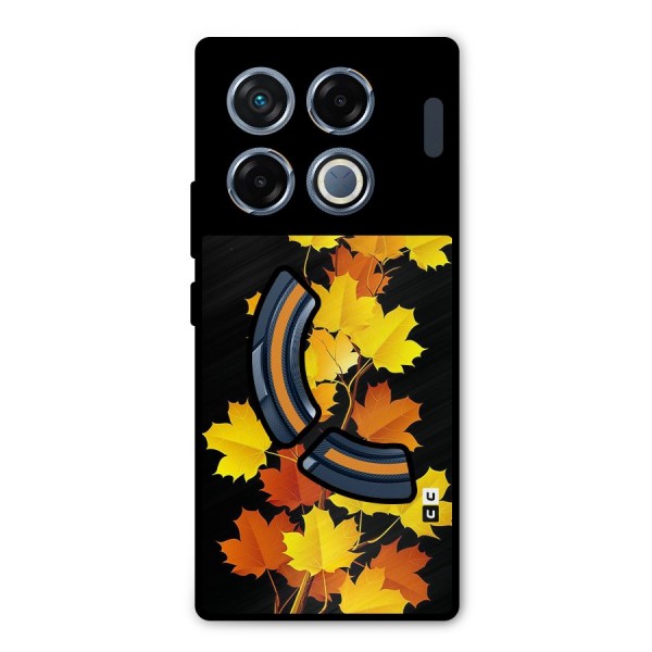 Autumn Forest Leaves Metal Back Case for Infinix GT 20 Pro