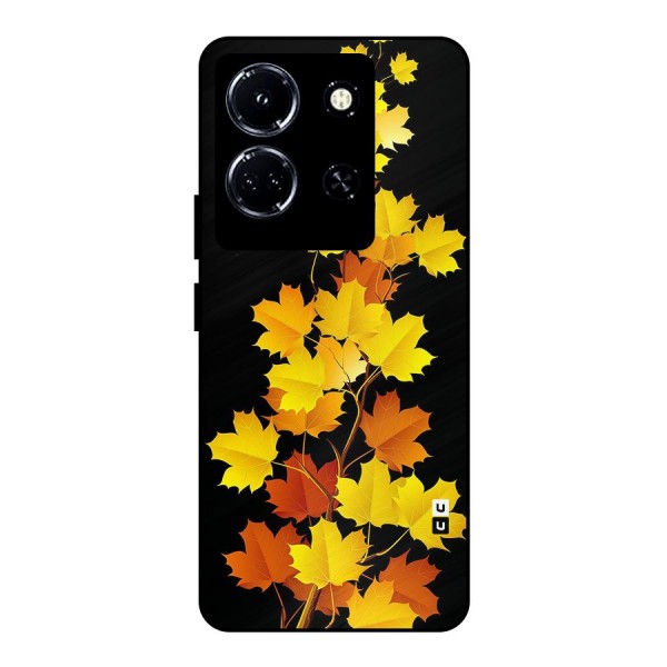 Autumn Forest Leaves Metal Back Case for Infinix Note 30 5G