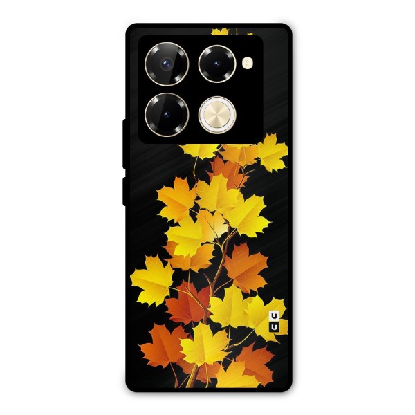 Autumn Forest Leaves Metal Back Case for Infinix Note 40 Pro Plus