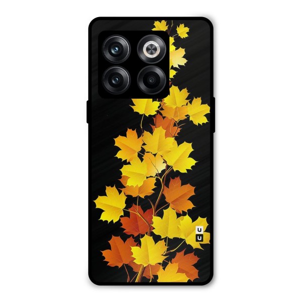 Autumn Forest Leaves Metal Back Case for OnePlus 10T