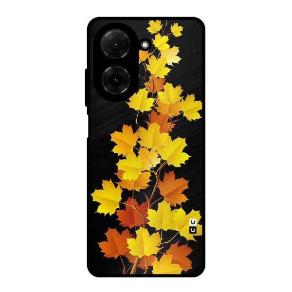 Autumn Forest Leaves Metal Back Case for Poco C71