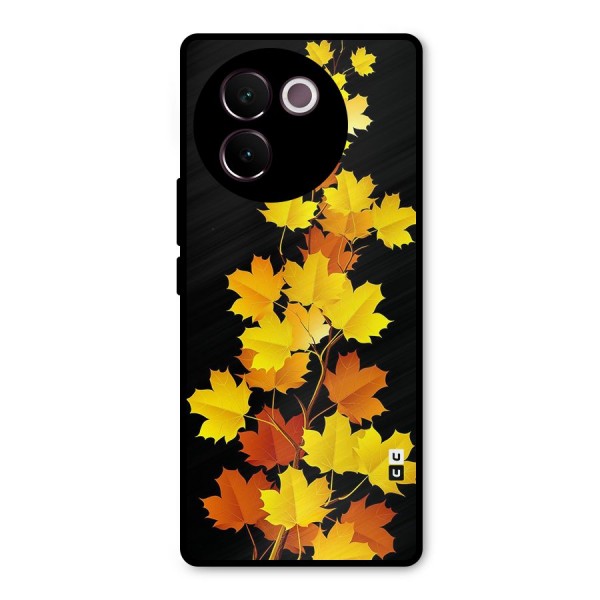 Autumn Forest Leaves Metal Back Case for Vivo V30e