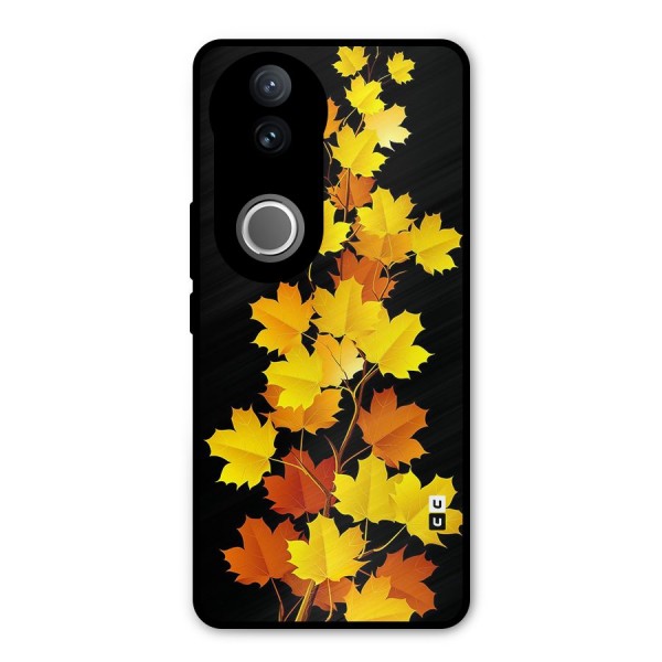 Autumn Forest Leaves Metal Back Case for Vivo V50e