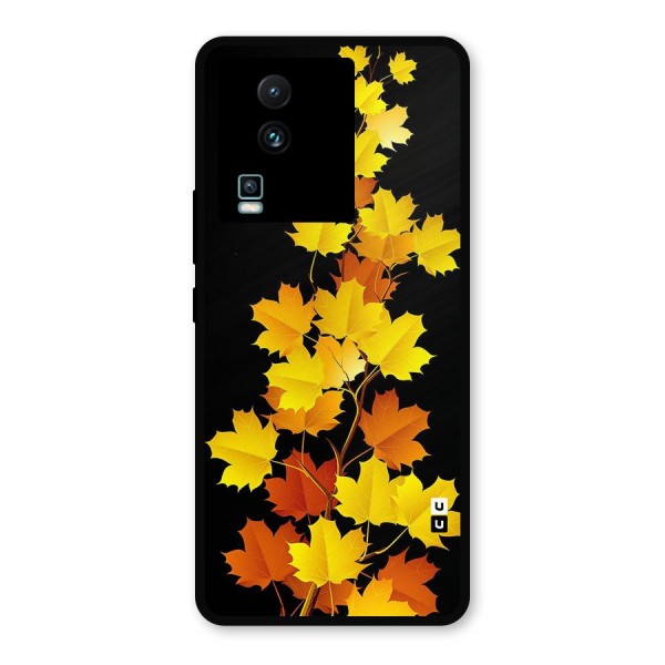 Autumn Forest Leaves Metal Back Case for iQOO Neo 7 Pro