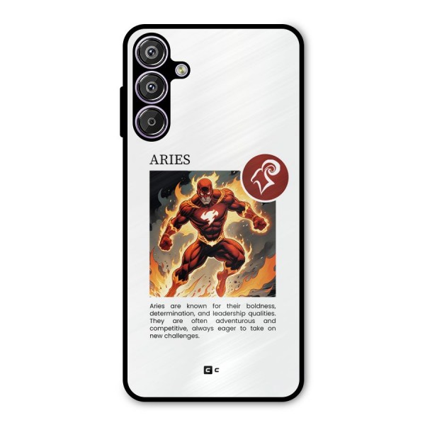 Awesome Aries Metal Back Case for Galaxy F15