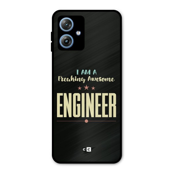 Awesome Engineer Metal Back Case for Moto G54