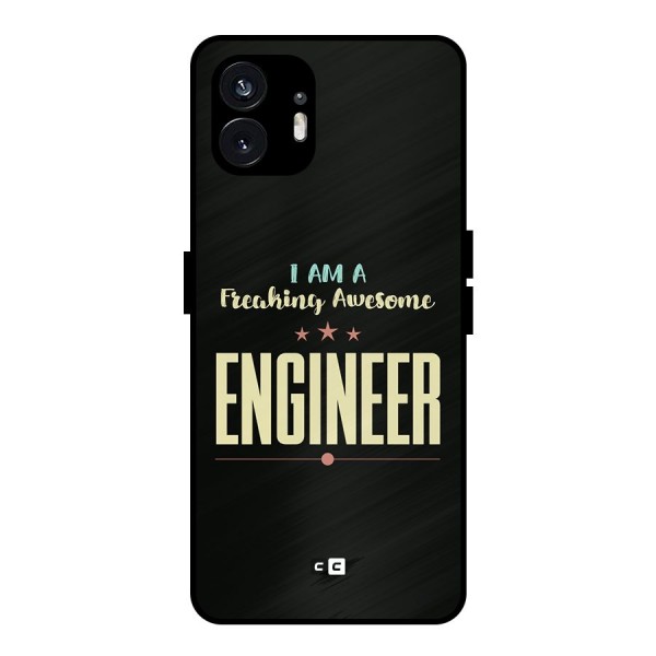 Awesome Engineer Metal Back Case for Nothing Phone 2