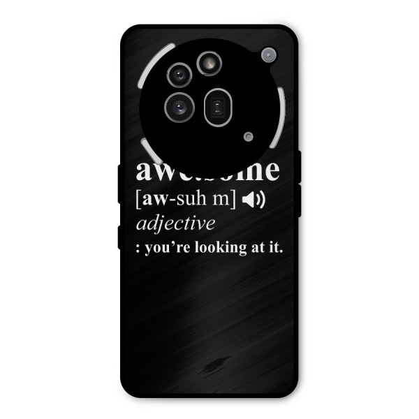 Awesome Looking at it Metal Back Case for Nothing Phone 3a Pro
