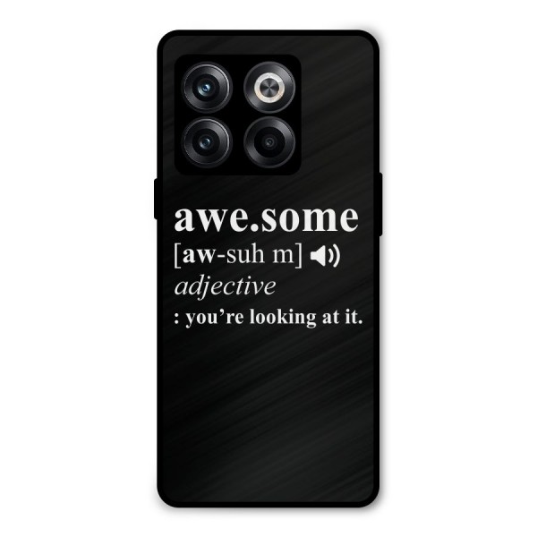 Awesome Looking at it Metal Back Case for OnePlus 10T