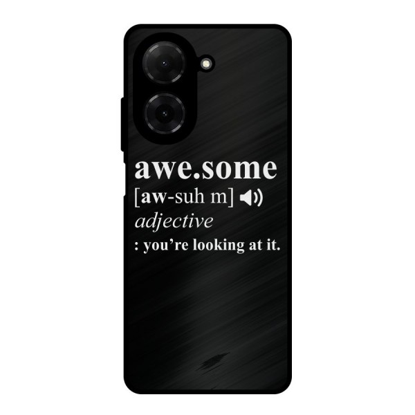Awesome Looking at it Metal Back Case for Poco C71