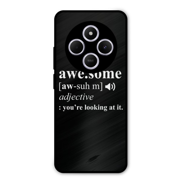 Awesome Looking at it Metal Back Case for Redmi A4
