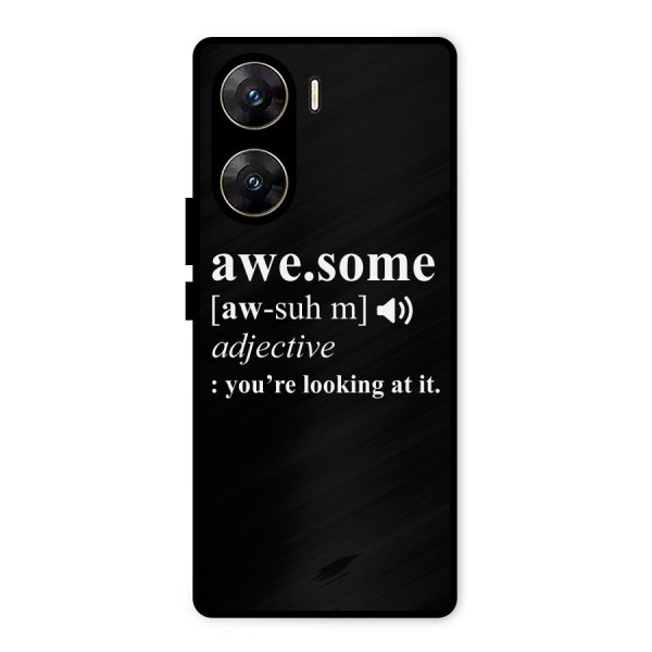 Awesome Looking at it Metal Back Case for Vivo V29e