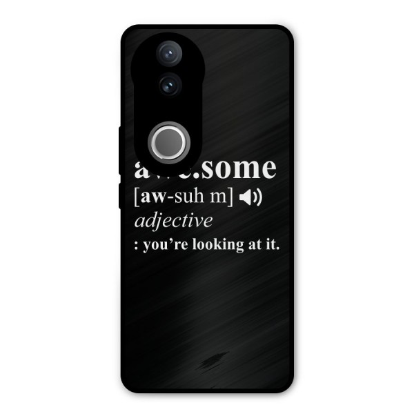 Awesome Looking at it Metal Back Case for Vivo V50e