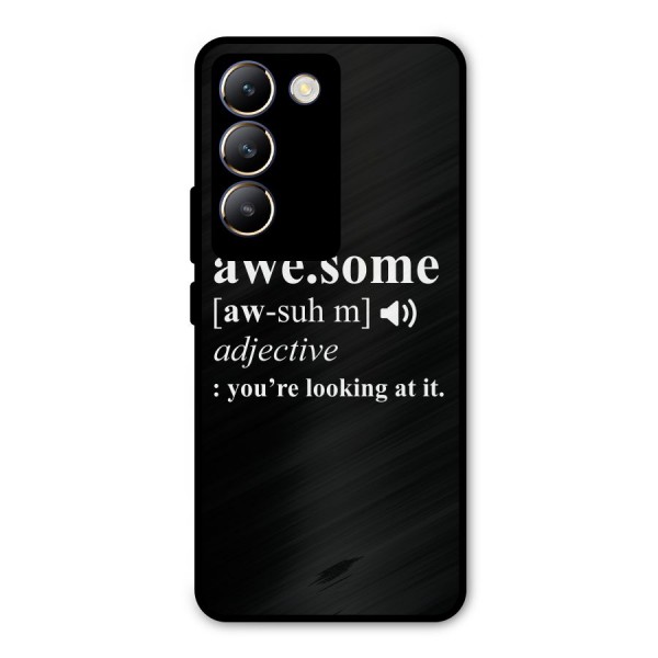 Awesome Looking at it Metal Back Case for Vivo Y200e
