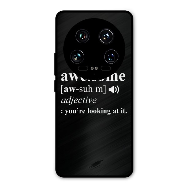Awesome Looking at it Metal Back Case for Xiaomi 14 Ultra