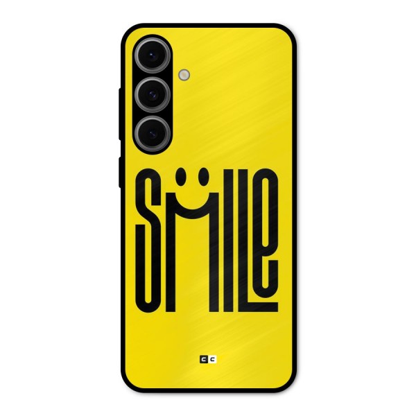 Awesome Smile Metal Back Case for Galaxy S24 FE
