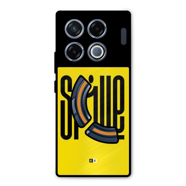 Awesome Smile Metal Back Case for Infinix GT 20 Pro