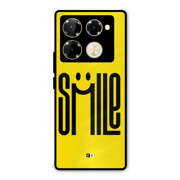 Awesome Smile Metal Back Case for Infinix Note 40 Pro Plus