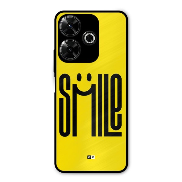 Awesome Smile Metal Back Case for Redmi 13 5G