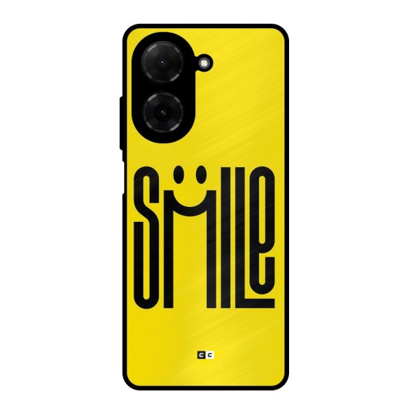 Awesome Smile Metal Back Case for Redmi A5 4G