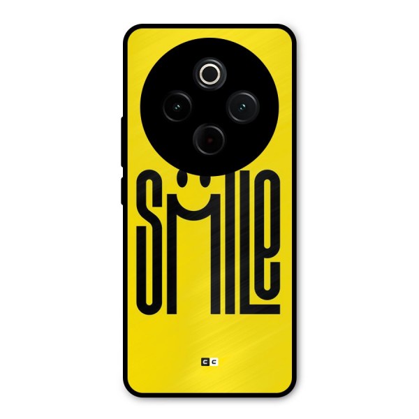 Awesome Smile Metal Back Case for Vivo T4