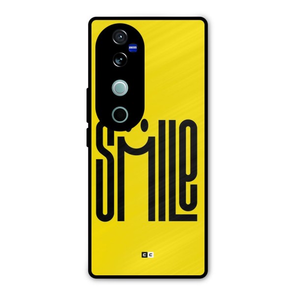 Awesome Smile Metal Back Case for Vivo V40 Pro