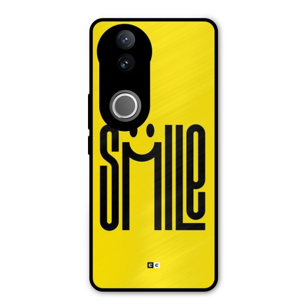 Awesome Smile Metal Back Case for Vivo V50e