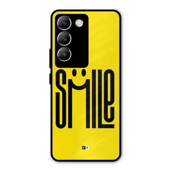 Awesome Smile Metal Back Case for Vivo Y200e