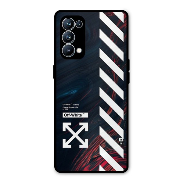 Awesome Stripes Metal Back Case for Oppo Reno5 Pro 5G