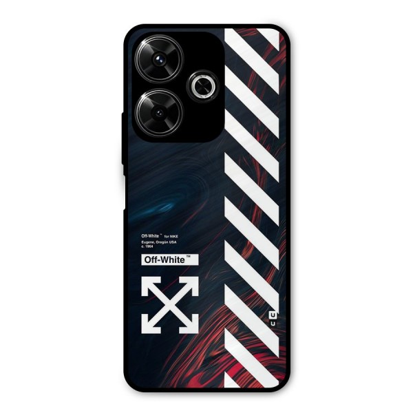 Awesome Stripes Metal Back Case for Poco M6 Plus