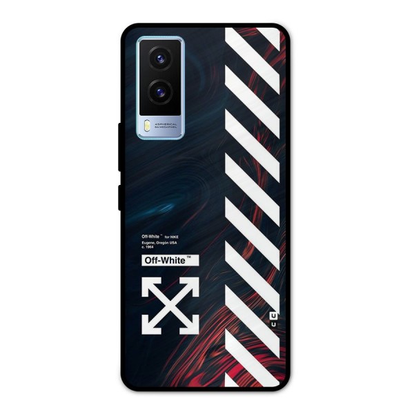 Awesome Stripes Metal Back Case for Vivo V21e 5G