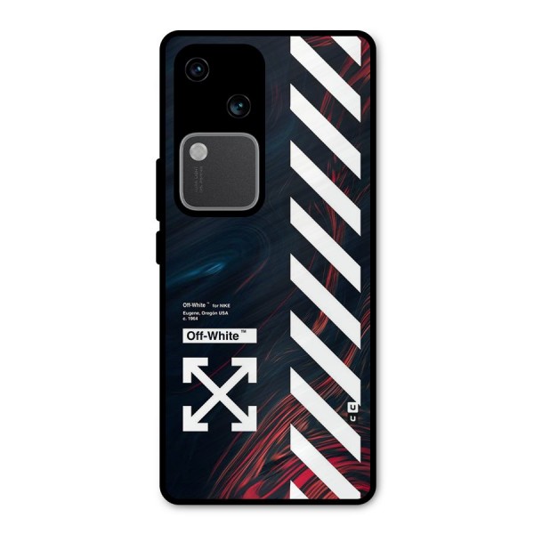 Awesome Stripes Metal Back Case for Vivo V30 Pro