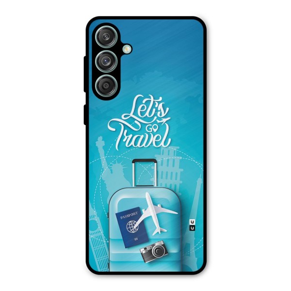 Awesome Travel Bag Metal Back Case for Galaxy M55 5G