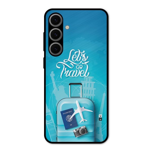 Awesome Travel Bag Metal Back Case for Galaxy S24 FE