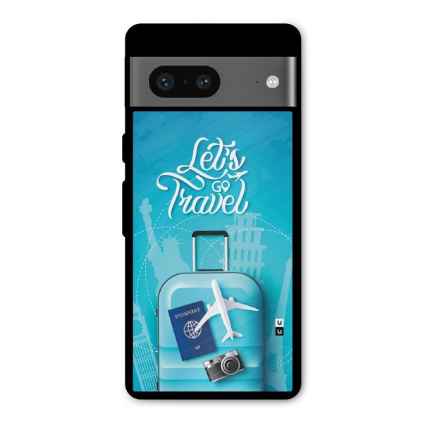 Awesome Travel Bag Metal Back Case for Google Pixel 7